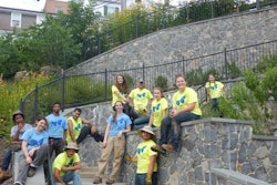 The County’s Bureau of Environmental Services partnered with McCormick Taylor to educate the READY Program, a Howard County and Alliance for the Chesapeake Bay youth job corps program, on the function and purpose of the project. Photo: Chesapeake Stormwater Network