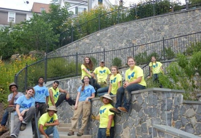 The County’s Bureau of Environmental Services partnered with McCormick Taylor to educate the READY Program, a Howard County and Alliance for the Chesapeake Bay youth job corps program, on the function and purpose of the project. Photo: Chesapeake Stormwater Network