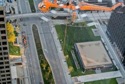 Three tree specimens were transported to Westfield’s U.S. headquarters, which is undergoing expansion. Photo: BrightView