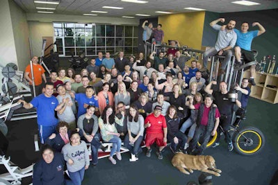 Aquascape has an on-site fitness center. Photo: Aquascape