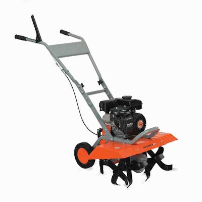For those in need of a smaller operation, the front-tine tiller is an option. Photo: YARDMAX