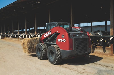 Limited edition red SV340 skid steer. Photo: Case