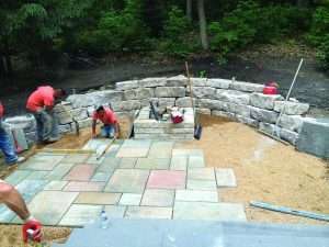 Installing a patio correctly is crucial to ensuring its longevity. Photo: Yardscapes