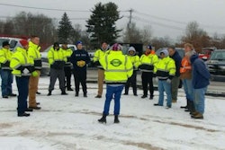 Keep It Green Landscaping holds a safety training meeting. Photo: Keep It Green Landscaping