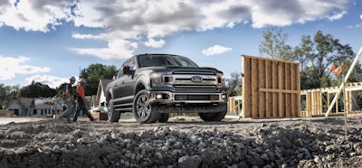 2018 ford f-150 on the jobsite