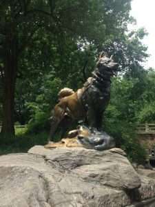 The Balto statue is one of the many different iconic figures you can find in the park. Photo: Jill Odom