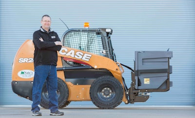 The idea for the QuickCube system came from Nate Kohn, owner of Nate’s Landscape Company. Photo: Boss Snowplow
