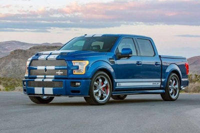 side view for For's Shelby f-150 super snake