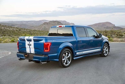 tailgate for ford's f-150 shelby super snake