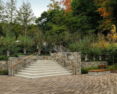 The Gold winner in the Paving & Landscaping category was for the GE Management and Development Institute. Photo: Frank Marie