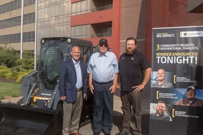 From left to right, Tom Noble, Daryl Bridenbaugh and Eric Moores. Photo: John Deere