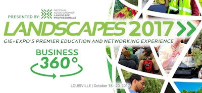 logo for LANDSCAPES 2017 Business 360