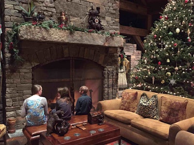 Indoor holiday lighting has been a big hit with customers. Photo: Boreal Property Management