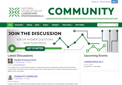screen shot of NALP community discussion