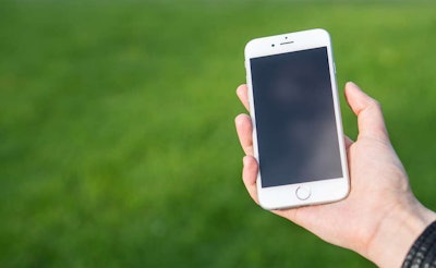 smartphone in hand