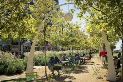ASLA 2017 Award of Excellence, General Design Category. Klyde Warren Park – Bridging the Gap in Downtown Dallas by OJB Landscape Architecture. Photo: Gary Zvonkovic
