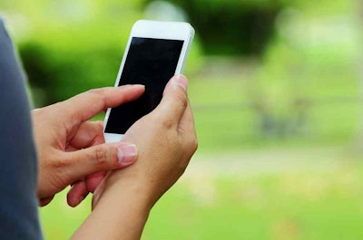 person holding cell phone