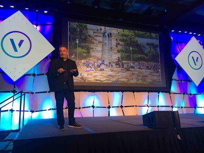 Barangaroo Reserve’s topography was created by methodically stacking sandstone blocks. Photo: Jill Odom