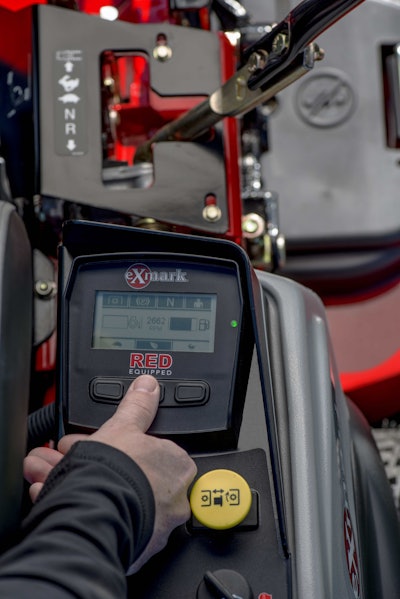 RED Technology allows operators to switch between three modes. Photo: Exmark