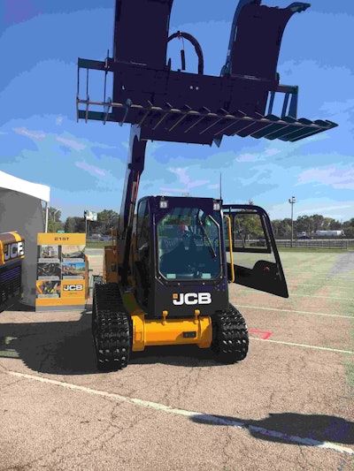 The 210T is the radial lift version of JCB’s newest CTL. Photo: Jill Odom