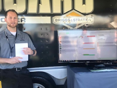 A view of what the dashboard that shows crews’ progress throughout the day. Photo: Beth Hyatt