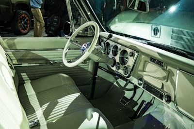 Interior of Vintage Chevy Truck
