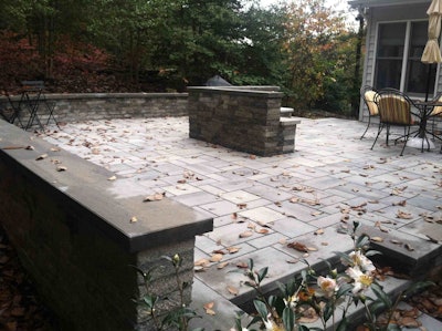 The finished patio project Live Green did. Photo: Image courtesy of Live Green Landscapes Associates, LLC.