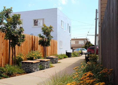 Ridge Lane after the redesign. Photo: The Academy of Art University