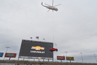 helicopter brings in chevy
