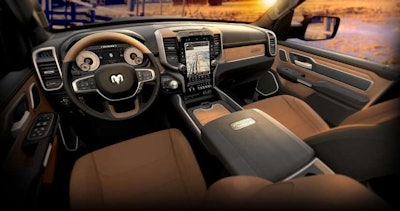 RAM 1500 Laramie Longhorn interior
