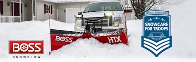 boss snowplow snowcare for troops