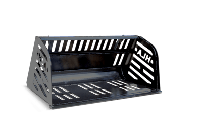 Snow baskets feature cut-out designs that allow slushy water to flow from the bucket. Photo: HLA