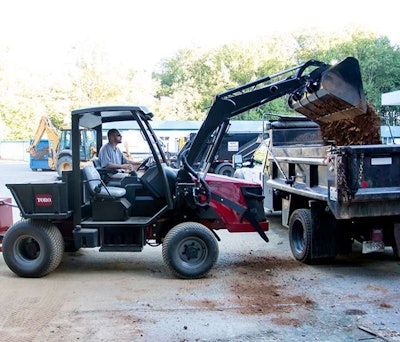 The Outcross 9060 can use a number of attachments. Photo: Toro