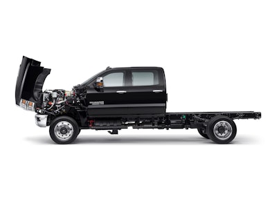 A lightweight, front-hinged “clamshell” hood, combined with a 50-degree wheel cut, allows easy “walk up” access to under-hood components.