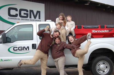 Todd and Andrea Kollar run CGM based in Peoria, Illinois, and have four children. Photo: CGM