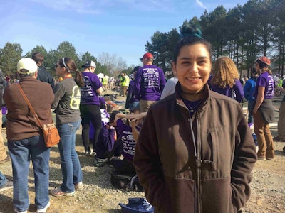 Diana Vasquez with Kansas State competed in her first event this year at NCLC. Photo: Jill Odom