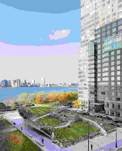 Battery Park City Authority, CTA Architects, construction manager The LiRo Group, contractor Nicholson & Galloway and landscape consultant SiteWorks have completed the $5.3 million renovations and waterproofing of the Irish Hunger Memorial. Photo: Edward Menashy