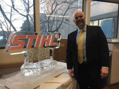 Stihl’s corporate communications manager, Roger Phelps, has been participating in NCLC for 17 years. Photo: Jill Odom