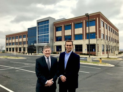 Pictured from left to right: PBI-Corporation president and CEO Don Chew and PBI-Corporation CFO Andrew Peck. Photo: PBI-Gordon