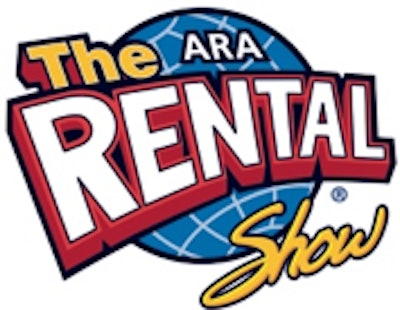 the ara rental show logo