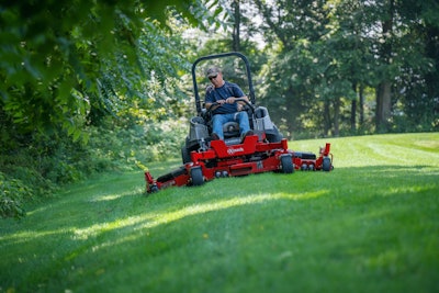 Exmark introduced its new Lazer Z Diesel model at the 2017 GIE+EXPO and the company says it has been well-received by landscapers. Photo: Exmark