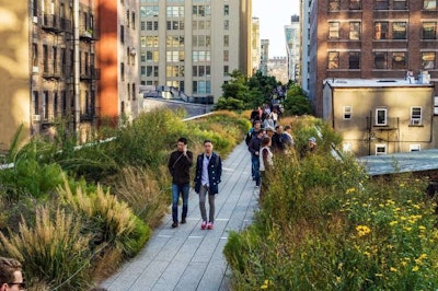 Pictured is The High Line in New York City, designed by Piet Oudolf.