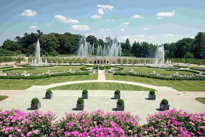 The Main Fountain Garden combines Pierre du Pont’s love of gardens with innovative fountains. Photo: Longwood Gardens