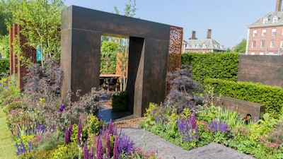 The winner of the new category Best Space to Grow Garden was Urban Flow Garden. Photo: RHS