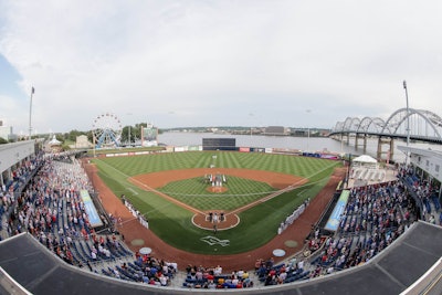 Pictured is last year’s winner, “Banks of the Mississippi River.” Photo: Sports Turf Management Association (STMA)