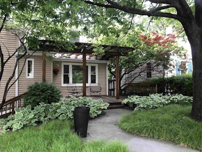 Shady properties like this benefit from growing a sedge lawn. Photo: Jill Odom