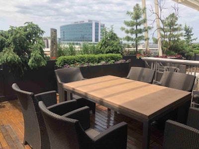 Spaces like this rooftop garden are extra challenging when Nebraska already has extreme weather. Photo: Jill Odom