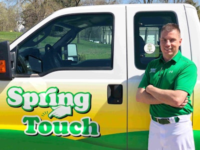 Pictures, Nathan Newlands, vice president of franchising for Spring Touch Lawn & Pest Control. Photo: Spring Touch Lawn & Pest Control