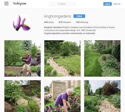 Kinghorn Gardens uses its social media accounts to promote positive things in life.