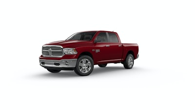 2019 Ram 1500 Truck Crimson in color and silver trim